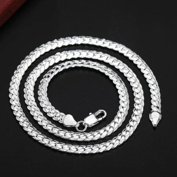 NEW S925 STERLING SILVER SNAKE NECKLACE - Picture 7 of 7
